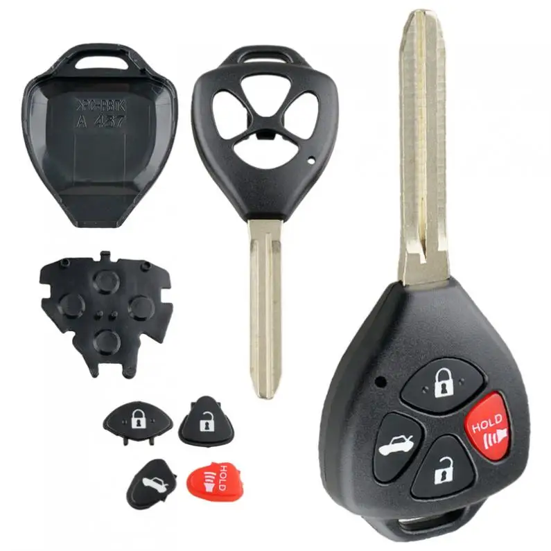 

4 Buttons Car Remote Key Shell Case Fit for Toyota Corolla RAV4