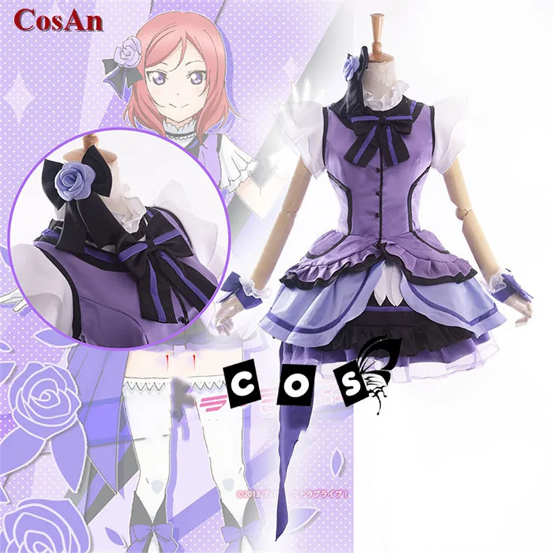 

Anime LoveLive Nishikino Maki Cosplay Costume Kira Kira Sensation Lovely SJ Uniform Dress Activity Party Role Play Clothing S-XL