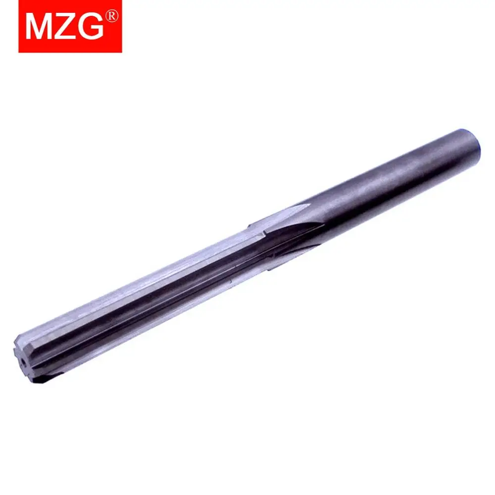 MZG  1PCS HRC55 6 Flute 4 5  6 8 12 mm Straight Flute CNC Lathe Machining Carbide Milling Tungsten Steel Milling Cutter Reamer