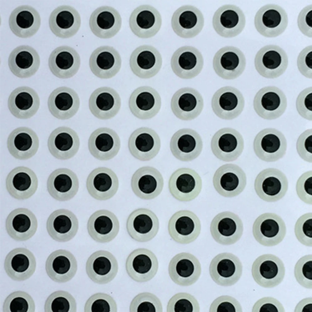 300 قطعة بولي كلوريد الفينيل ثلاثية الأبعاد المجسم مضيئة الصيد عيون جذابة لتقوم بها بنفسك يطير ربط الصيد توهج الطعم عيون الرقص الصيد إغراء ملحق 3/4/5/6 مللي متر