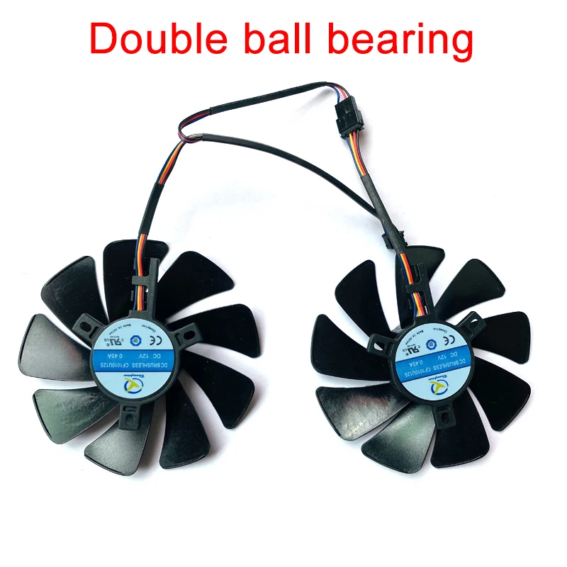 Ventilador de refrigeración RX580 de doble bola, 95MM, para XFX RX 580 4G 590 8G su RX580 IceQ RX570, ventilador de tarjeta gráfica, 2 uds.