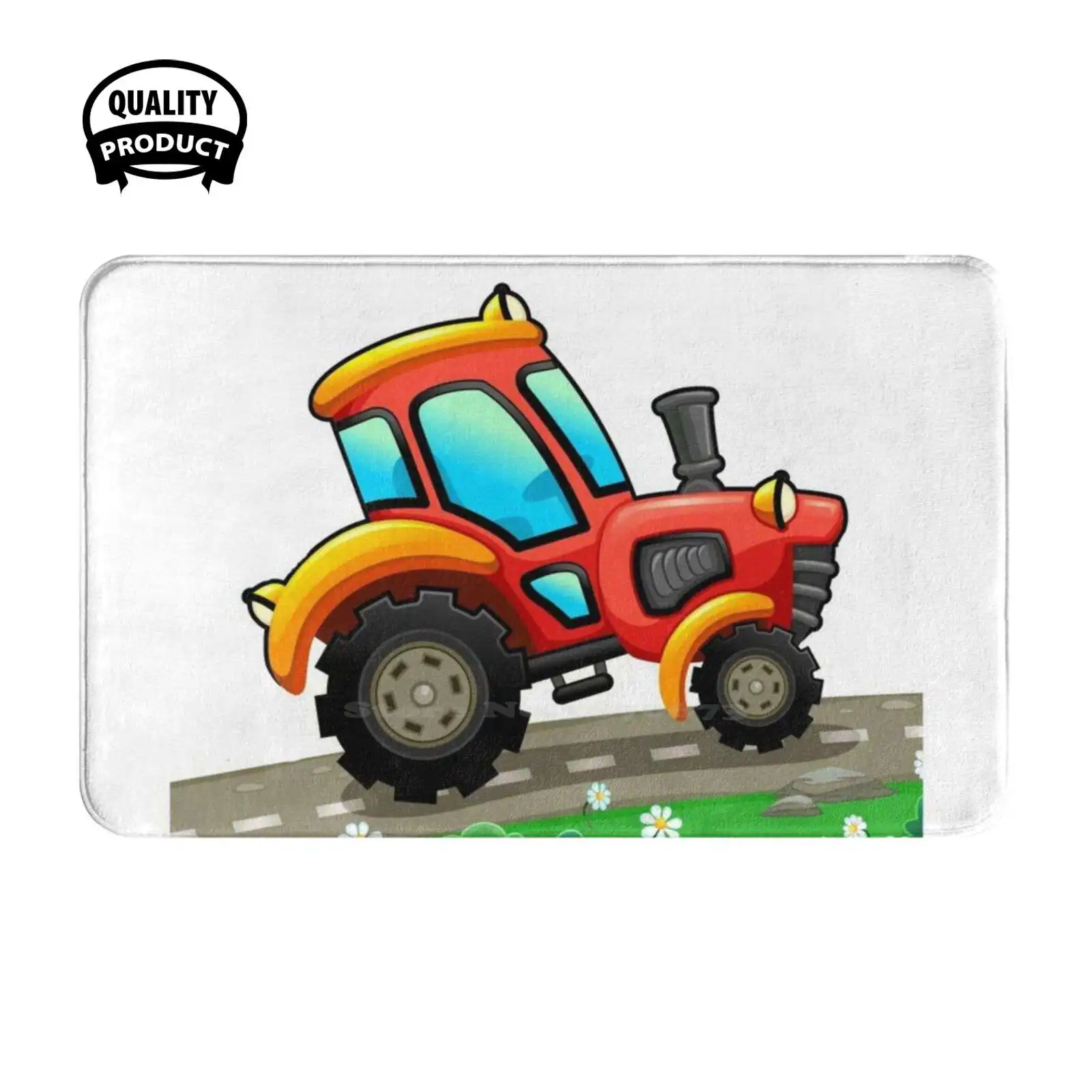 Animations , Tractor , Nature , Tractor , Peasant , Farmer , Plowing , Harvest , Tractor , Peasant , Organic , 15 Soft Cushion