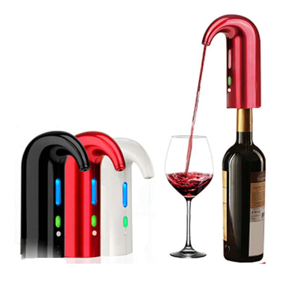 USB Charge Electric Whisky Decanter Auto Wine Aerator Red Wine Pourer Cider Decanters One-Touch Wine Dispenser Tools Men Gifts