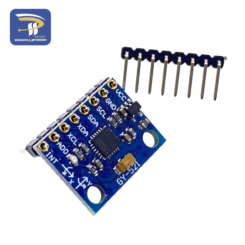 1Set IIC I2C GY-521 MPU-6050 MPU6050 3 Axis Analog Gyroscope Sensors + Accelerometer Module For Arduino With Pins 3-5V DC