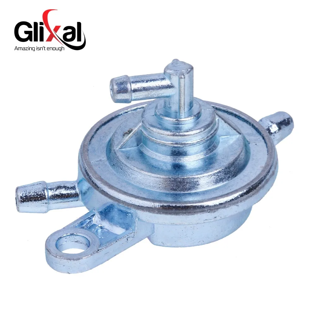 Glixal 3-way inline Vacuum Fuel Petcock / Fuel Valve / Fuel Cock / for Chinese GY6 50cc 125cc 150cc Scooter Moped ATV