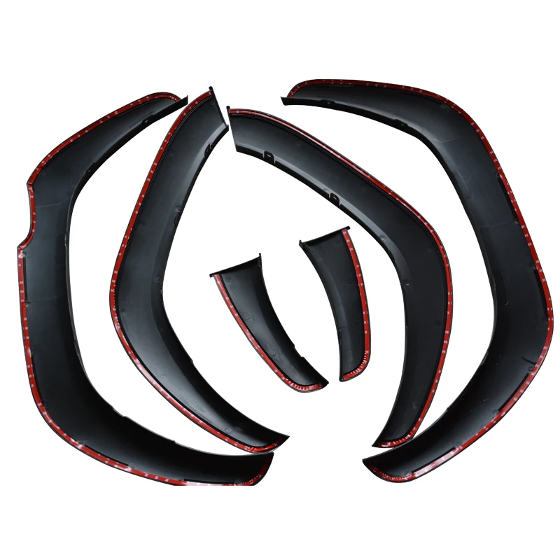 Small Styling Mouldings Auto Matte Black Fender Flares Exterior Accessories Plate Cover for Hilux Vigo Revo Rocco 2015-2020 3.5\