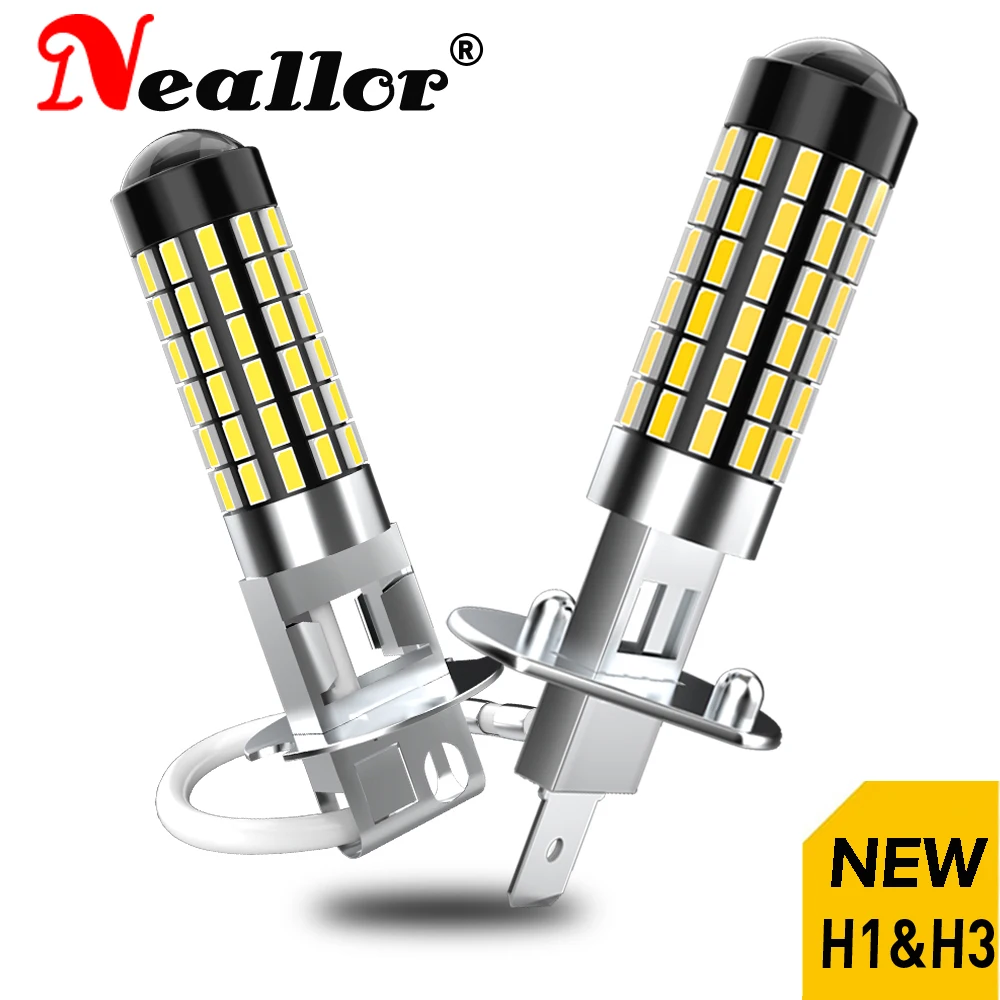 2x H1 H3 CANBUS Led 880 881Car LED Fog Lights for Mercedes Benz W203 W211 W204 W210 W124 AMG CLA W212 W202 W205 white 12V