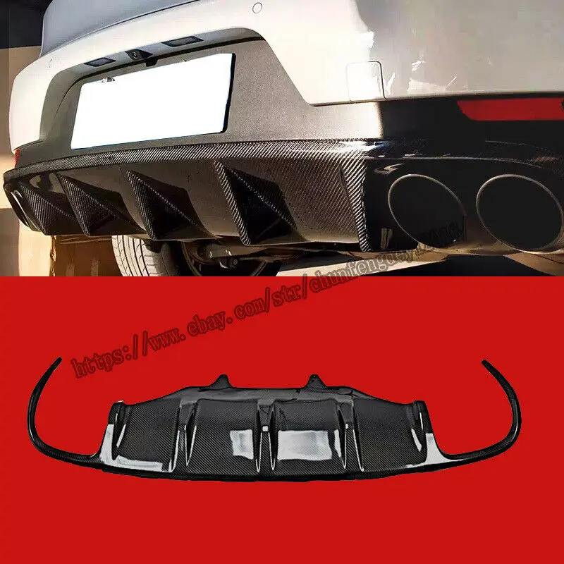 Fit For Porsche Macan 2014-2015 Real carbon fiber Rear Spoiler Diffuser Lip 1pcs