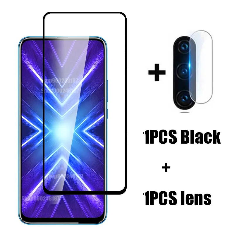 2-in-1 Camera Tempered Glass For huawei honor 9x STK-LX1 premium Protective Glass on honor 9 x x9 honor9x screen protector Film