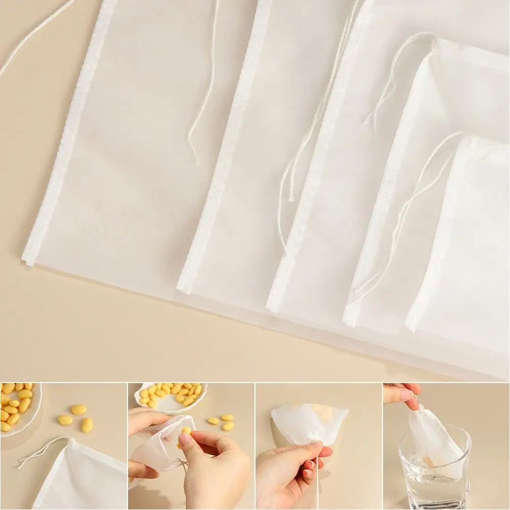 200mesh Reusable Colander Food Special Wine Strainer Nylon Fine Mesh Coffee Filter Nut Milk Bag Cheese cloth