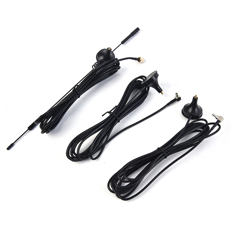 1 adet 700-2700 MHz 12dBi 2G 3G 4G LTE manyetik anten TS9 SMA erkek GSM harici yönlendirici anten 3m