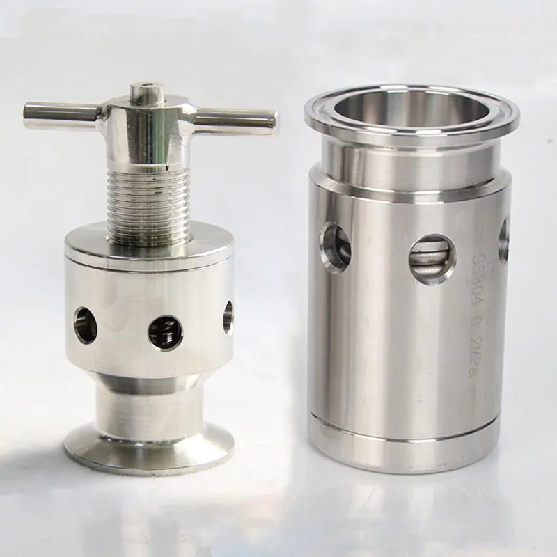 Tri Clamp Pressure Relief Safety Valve Sanitary SUS 304 Stainless Steel Beer Brew Fermenter Keg Moonshine