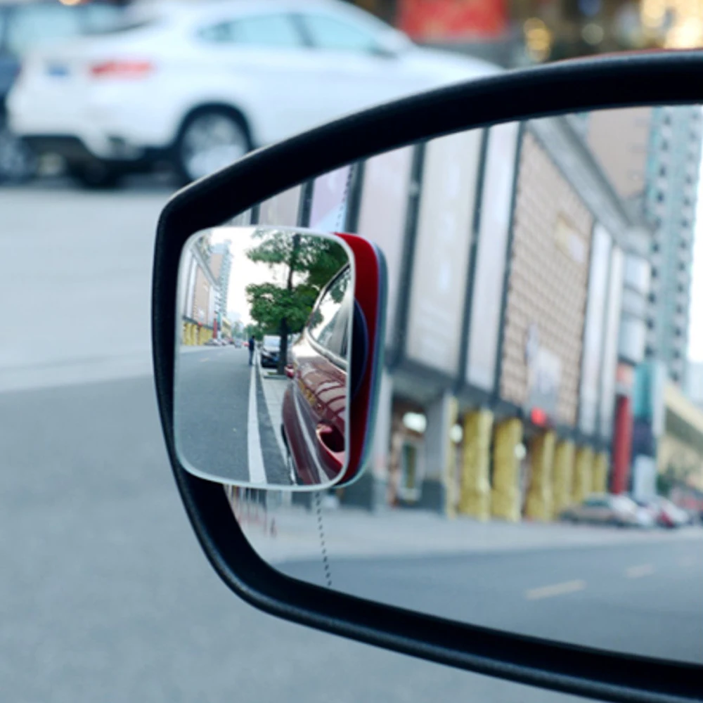 2 PCs Additional spherical dead zone mirrors on regular car side mirrors, blind zone mirrors, 360 degrees