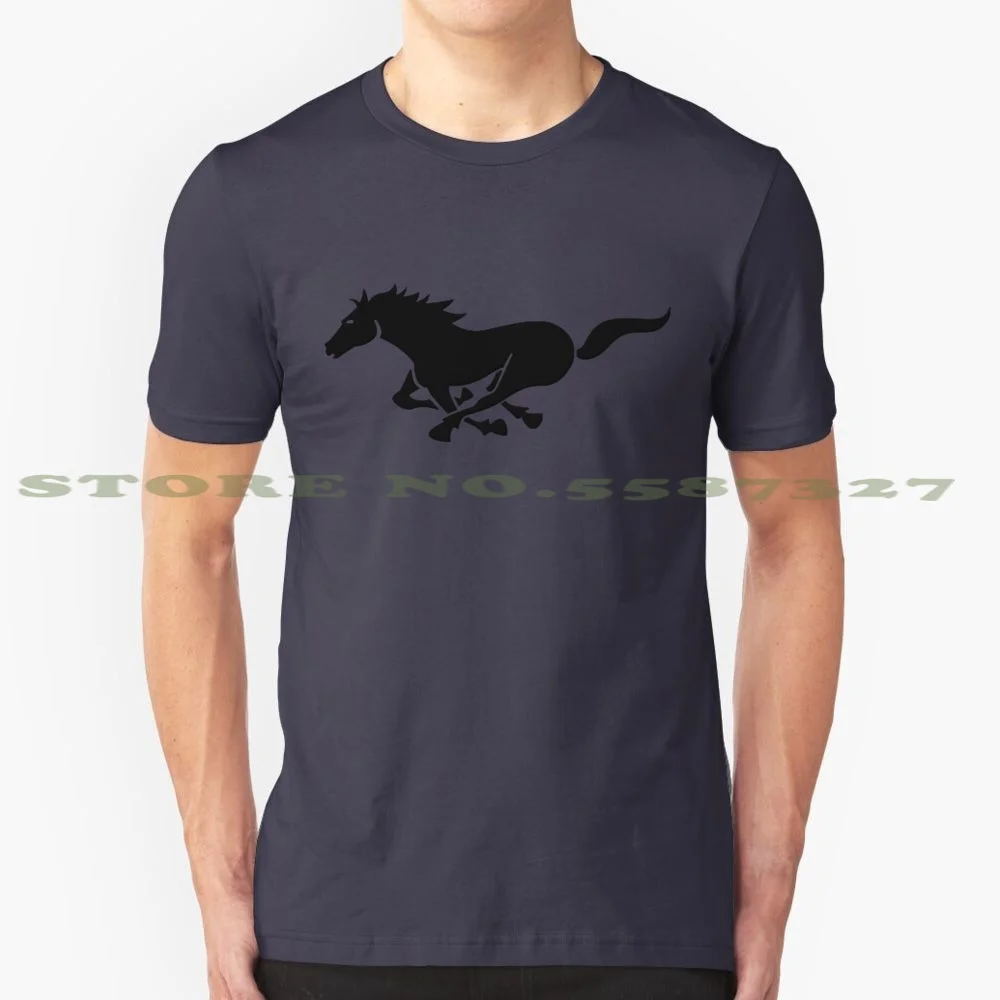 Horse 100% Cotton T-Shirt Horse The Sports Motor Gt Shelby Supercar Racing Classic Automobile Race Muscle