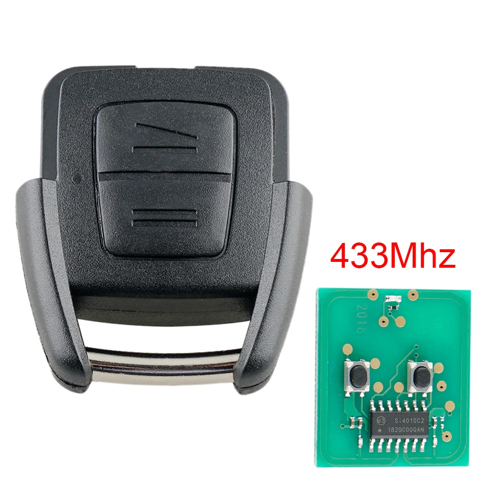 Remote Car Key Replacement 433Mhz 2 Buttons Remote Car key with ID40 Chip Fit for Vauxhall Opel Astra Zafira Frontera Vectra