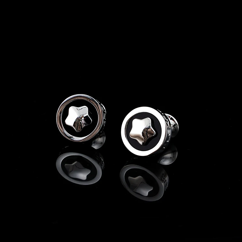 FLEXFIL Luxus-Hemdmanschettenknöpfe für Herren, Marken-Manschettenknöpfe, Gemelos, hochwertige runde Manschettenknöpfe für Hochzeiten, Schmuck – Detail 7