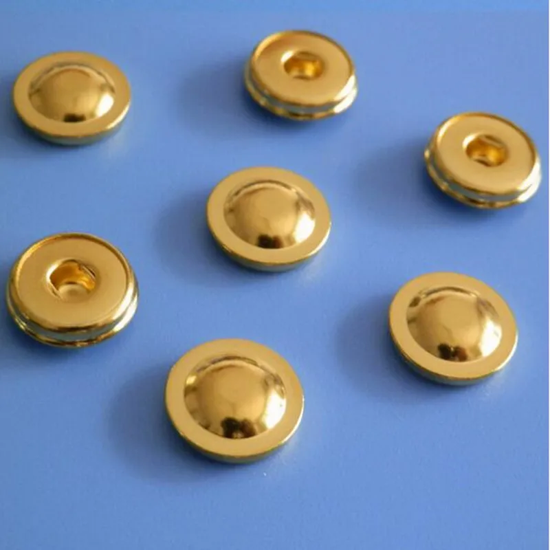 300pcs/lot 4.0 Medical button ECG Snap fittings Hardware stamping electrocardiograph metal button lead Gold-plated ECG Button