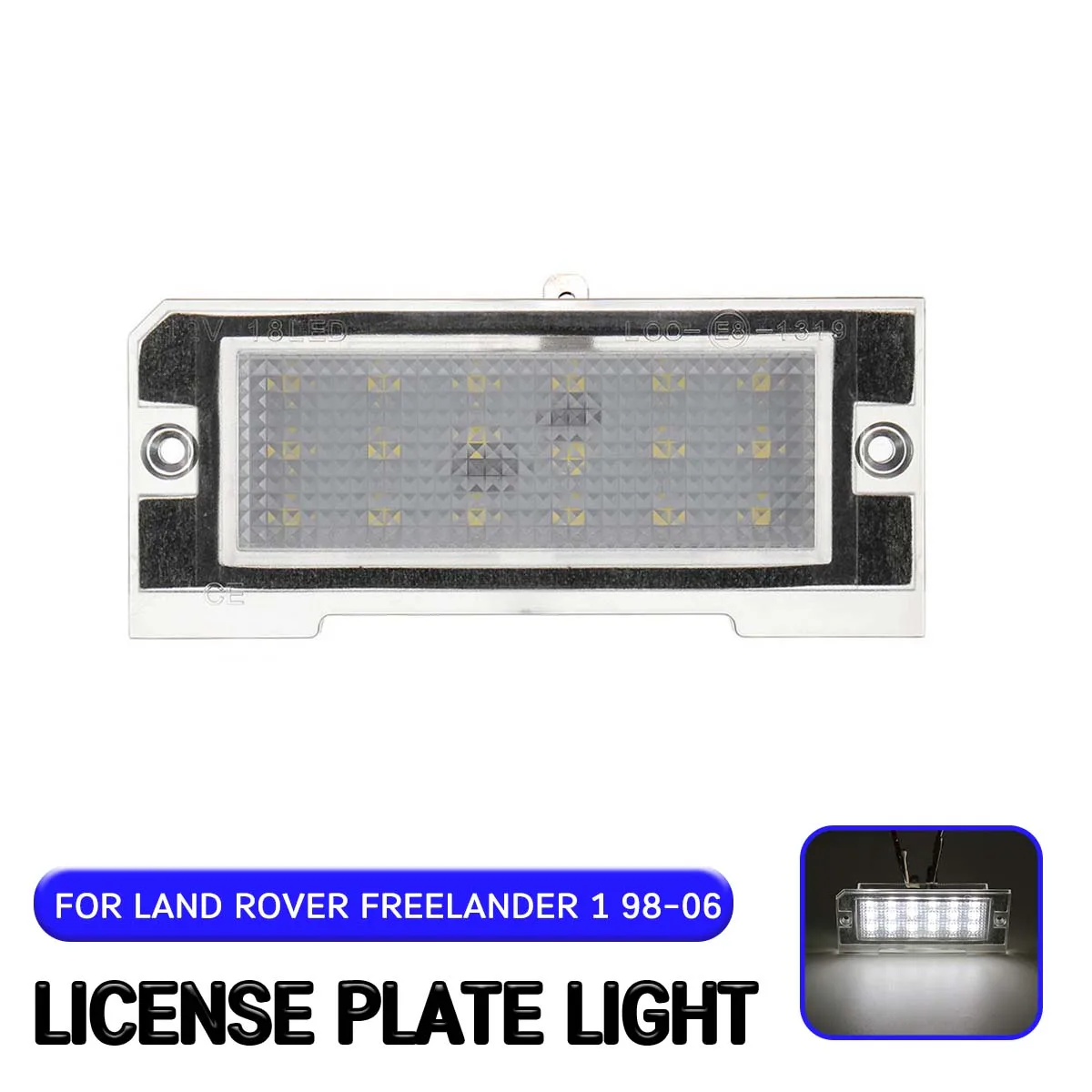 2pc LED License Number Plate Light Lamp For Land Rover Freelander 1 1998 1999 2000 2001 2002 2003 2004 2005 2006