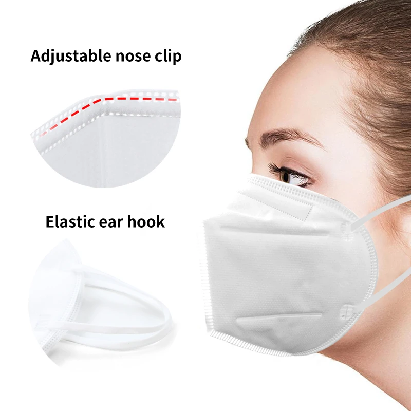 10 Stks/zak Gezichtsmasker Sterke Beschermende Mond Masker Respirator Herbruikbare PM002-10pcs