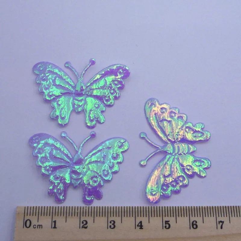 Hot Sale 1000pcs/lot  3.8CM Resin Butterfly Hair Flowers For Headband Fabric Flowers For Craft Hair Accessories LSFB086