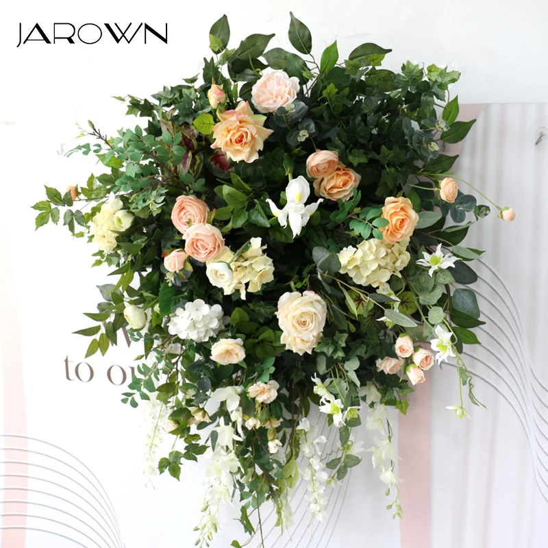 

JAROWN Lintel Flower Round Wall Hanging Wedding Decoration Artificial Flower Door Pendant Hanging Flower Plant Home Garden Decor