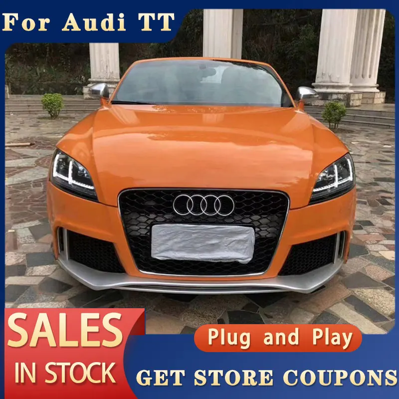 

Передние фары для Audi TT s 2006-2012 TT светодиодный ные дневные ходовые огни, указатели поворота