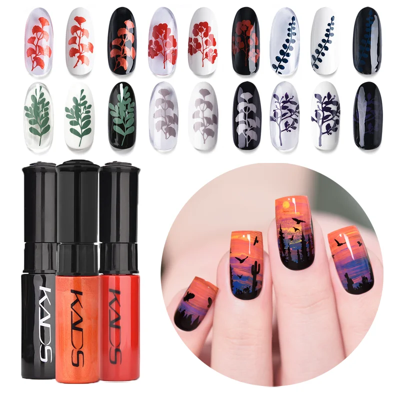 1 Bottle Nail Polish & Nail Stamping Polish 47 Colors Gold Silver Black White Nail Printing Lacquer Varnish For Nail Art Plate