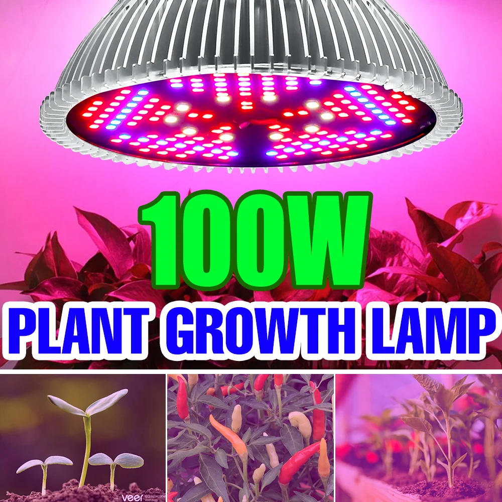 LED Phyto Grow Light Full Spectrum Phytolamp E27 Plant Bulb E14 UV Lamp For Greenhouse Flower Seeds LED Hydroponic Growth Light