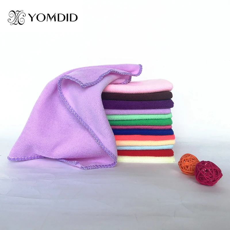 10pcs/lot Quick Dry Face Towel Soft Microfiber Hand Towel Square Car Table Cleaning Cloth Household Cleaning Cloth Multifunction