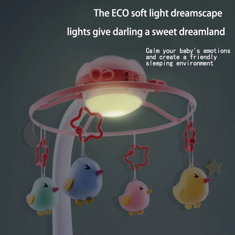 Music Box Rattles For Kids Baby Toys 0 6 12 Months Mobile On The Bed Bell Educational Toys 0 Newborns Nightlight Rotation Rattle