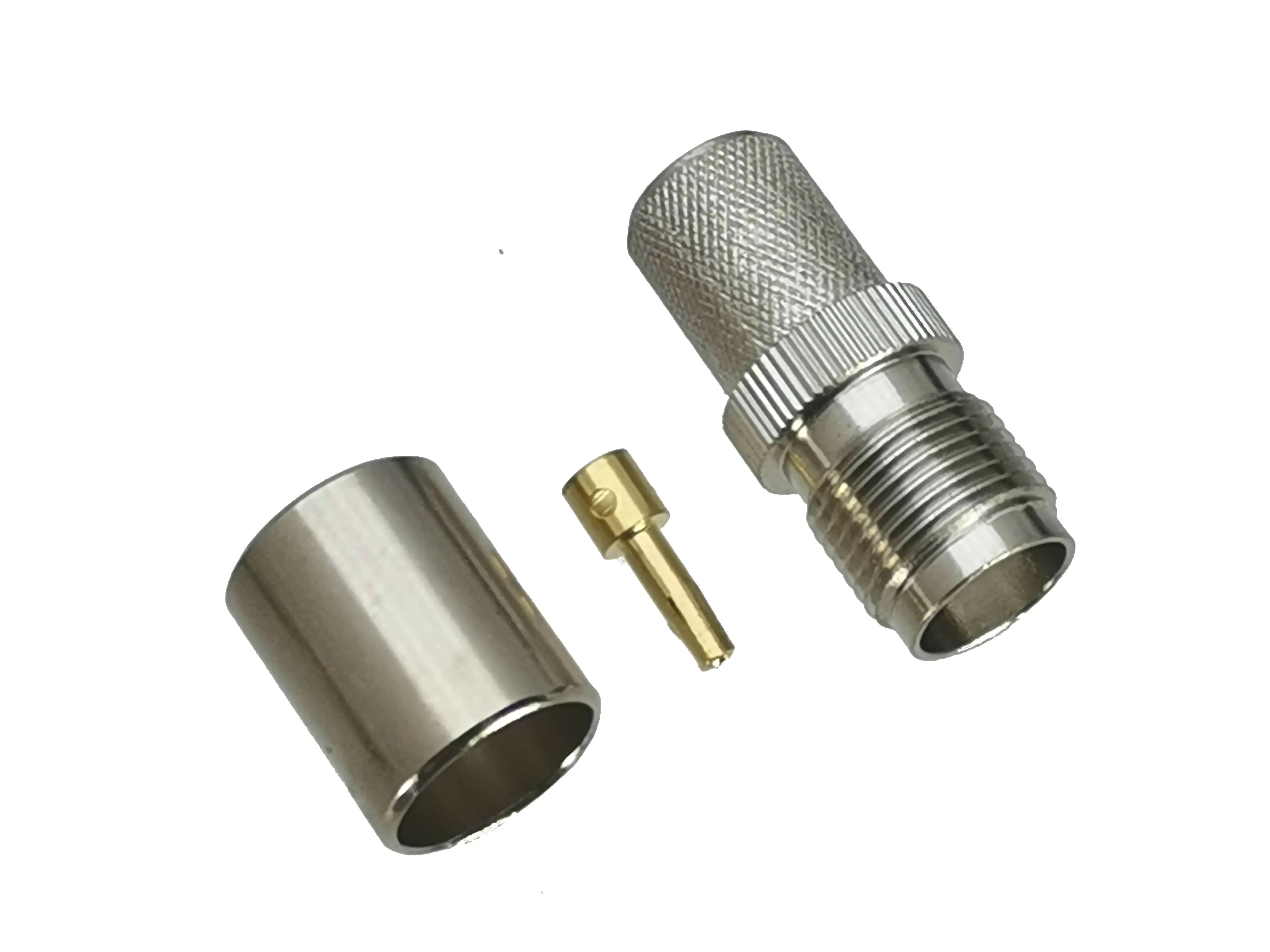 

10Pcs Connector TNC Female Jack Crimp RG8 LMR400 RG213 Cable RF Adapter Coaxial High Quanlity 50ohm Brass
