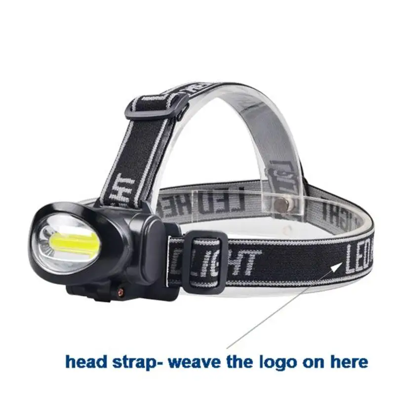 GM 3W COB LED Headlamp Waterproof Adjustable Head Torch Camping Head Light Use AAA Battery For Outdoor Running Camping