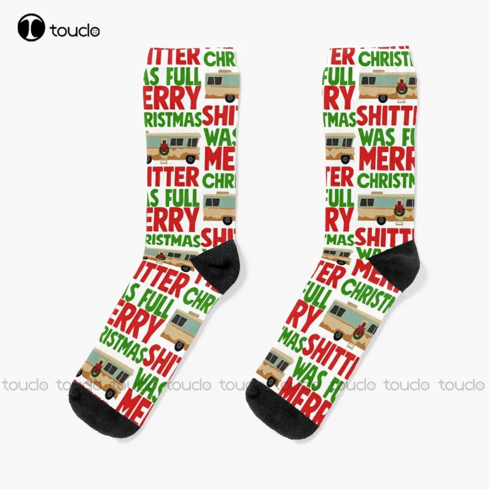 Shitter Was Full Christmas Vacation National Lampoons Clark Griswold Socks Running Socks For Men Unisex Adult Teen Youth Socks