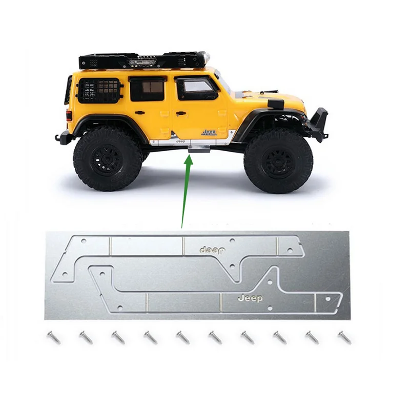 

for 1/24 Axial SCX24 Side Door Imitation Skateboard Metal Wrangler JEEP RC Car Upgrade Accessories carro de control remoto