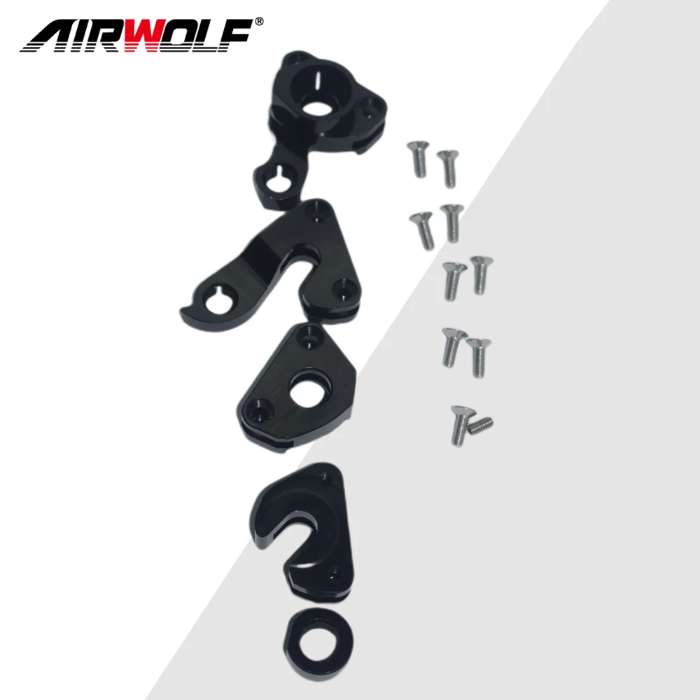 AIRWOLF MTB Bike Hanger Rear Derailleur Hanger 142*12mm 135*9mm Quick Release Mountain Bike Hook 148*12mm Bicycle Parts Alloy