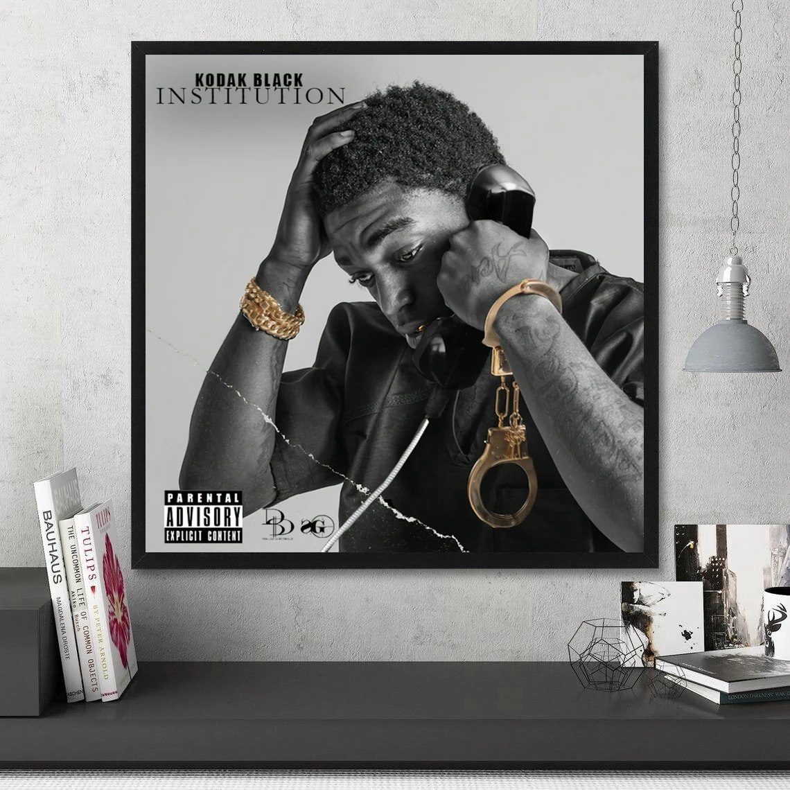 Kodak Black Institution Music Album Poster Prints Art Canvas Painting Wall Living Room Home Decor (No Frame)