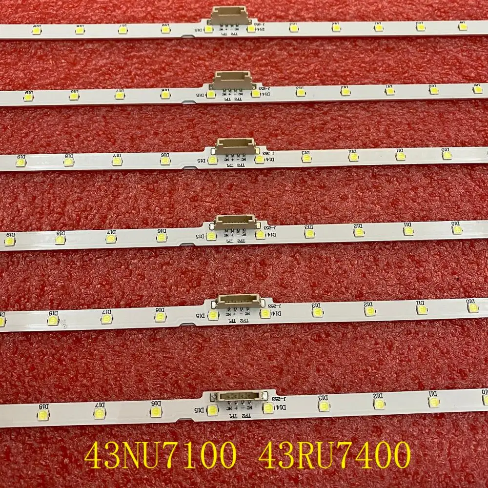 LED backlight strip For Samsung 43NU7100 UE43NU7170U UN43NU7100 UE43NU7100 UE43NU7120 UE43NU7170 UN43RU7400 UE43NU7079