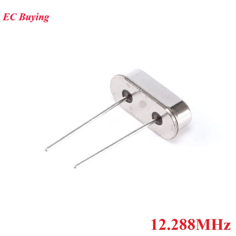 10pcs/lot 12.288MHz 12.288 MHz 12.288M Hz Mini Passive Resonator Quartz HC-49S Crystal Oscillator