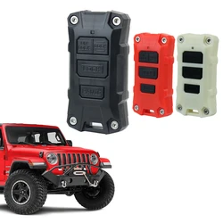 Key Fob Shell Plastic Material Shell Protect Case For Jeep Wrangler JL 2018 2019 2020 2021 2022 Cover Key  Car Decoration