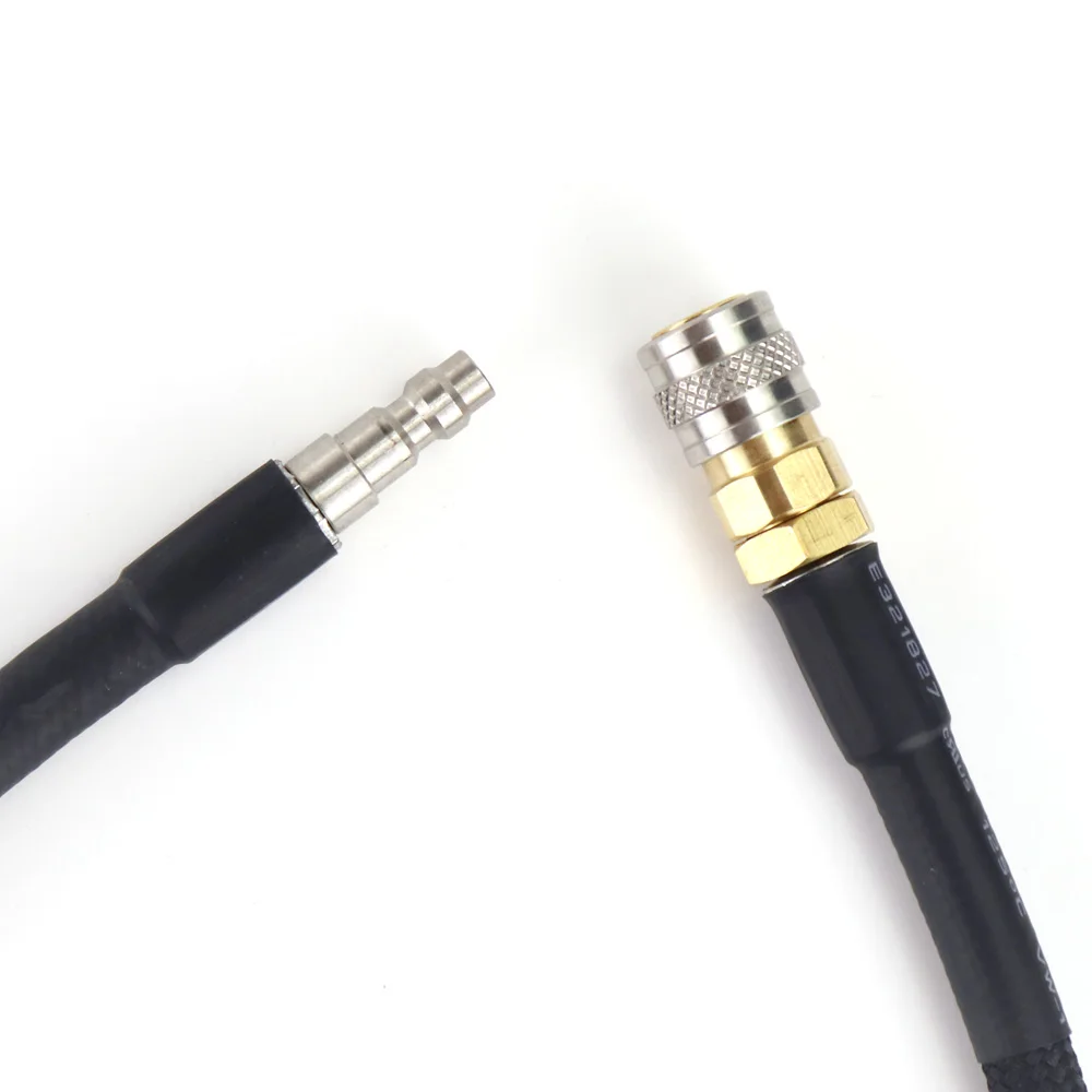 New Airsoft HPA SLP Flex Air Hose Remote Line With Foster Quick Disconnect Coupler 40 Inch Low Pressure Max 200PSI