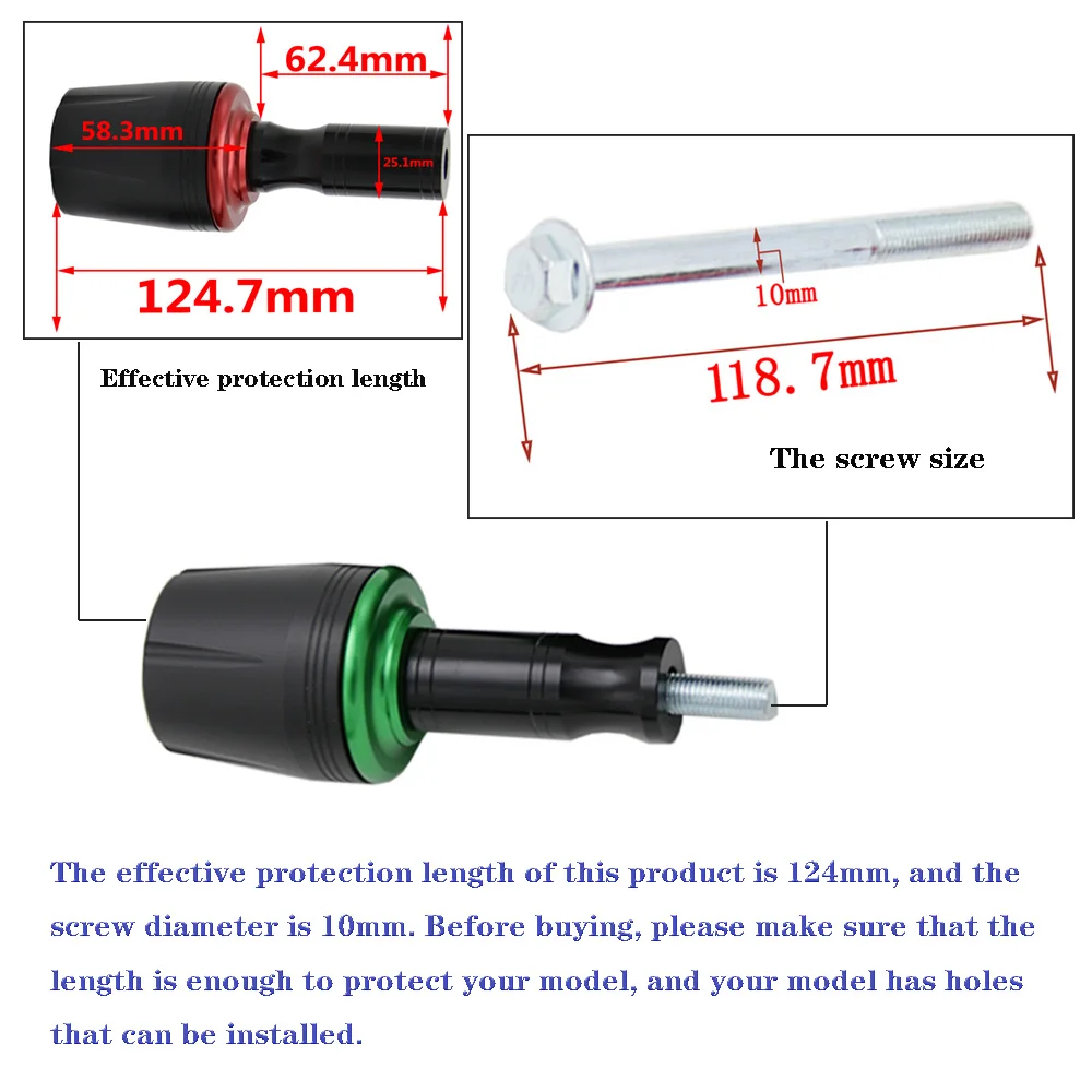 Motorcycle Falling Protection Frame Slider Fairing Guard Anti Crash Pad Protector For SUZUKI SV650 / SV 650 sv650s Aluminum