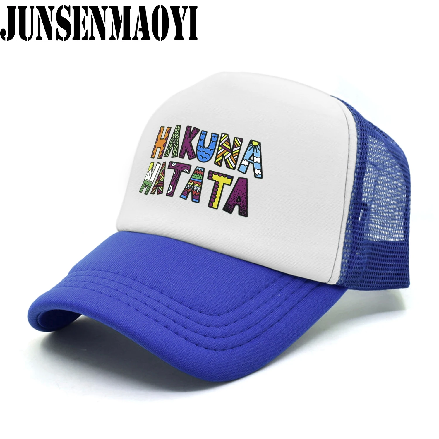 Adult Kids Hakuna Matata Trucker Cap Funny Timon Pumba Hat Men Women Baseball Cap Cool Summer Mesh Trucker Cap Hat for