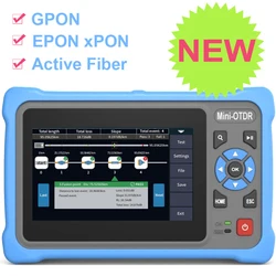 GPON EPON xPON-Prueba de fibra activa OTDR, Mini reflectómetro óptico, VFL, OLS, OPM, probador Ethernet de mapa de eventos, 1610nm