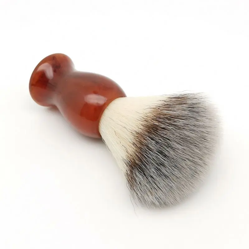 Misty Rain Pattern Resin Handle Synthetic Fiber Shaving Brush Perfect for Man Wet Shave  Cream Safety Razor