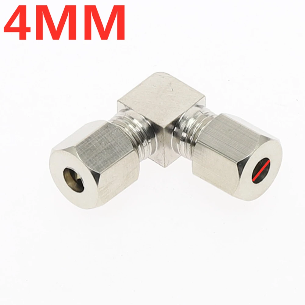 1 stücke Messing Öl Rohr Fitting 4mm 6mm 8mm 10mm 12mm 14mm Rohr OD ellenbogen 90 Grad Einzelhülsen-rohranschlüsse Rohr Armaturen Anschluss