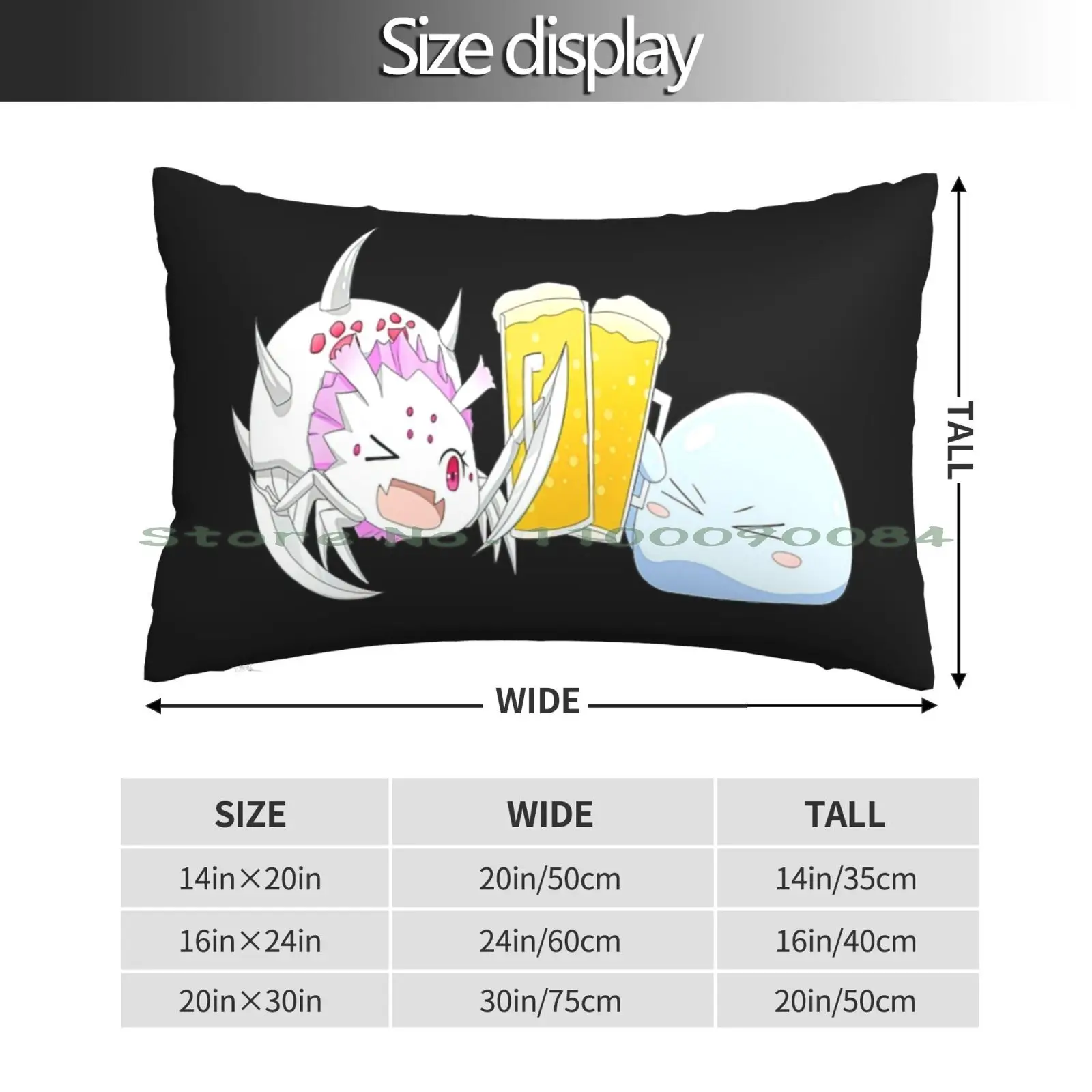 That Time I Got Reincarnated As A Slime Lord Of Tempest Pillow Case 20x30 50*75 Sofa Bedroom Rimuru Tempest Manga Tensei