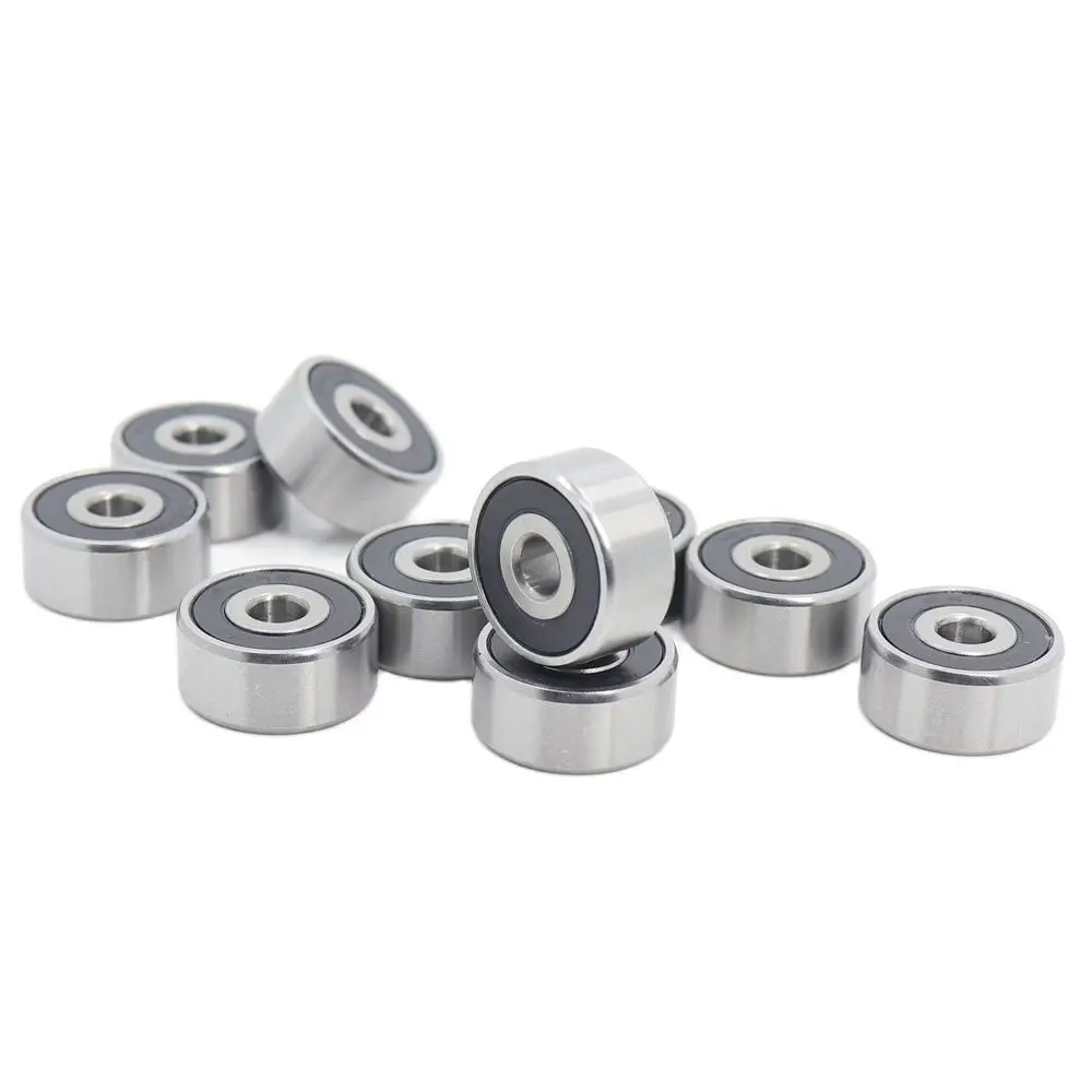 

1607 2RS ABEC-1 (10PCS) 7/16"x29/32"x5/16" inch Shielded Ball Bearings 11.11mm x 23.02mm x 7.938mm 1607RS