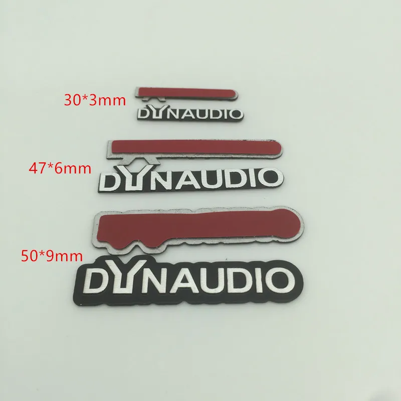 2pcs 5pcs 10pcs 3D DYNAUDIO car Hi-Fi Speaker audio Speaker Badge stereo Emblem sticker car styling accessories