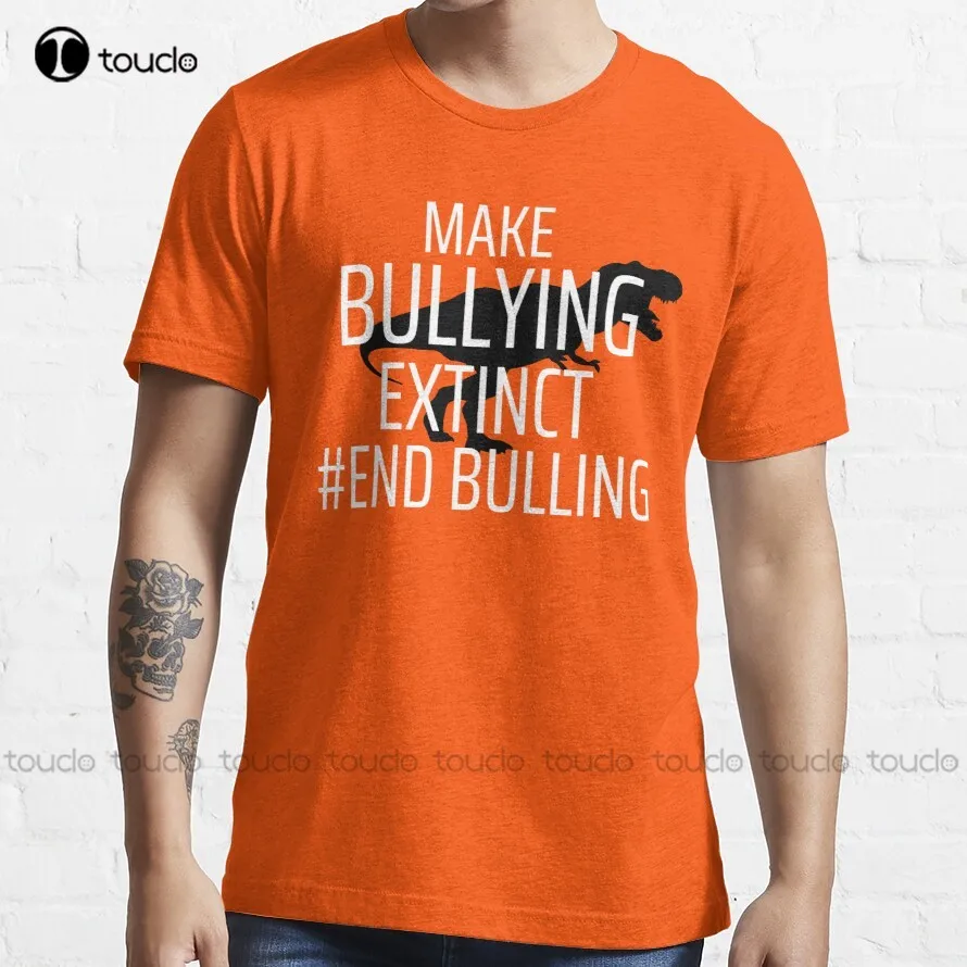 Unity Day Shirt Orange Make Bullying Extinct Anti Bullyinggift Mom And Dadbest Friendsbullying Illustration T-Shirt Golf Shirt