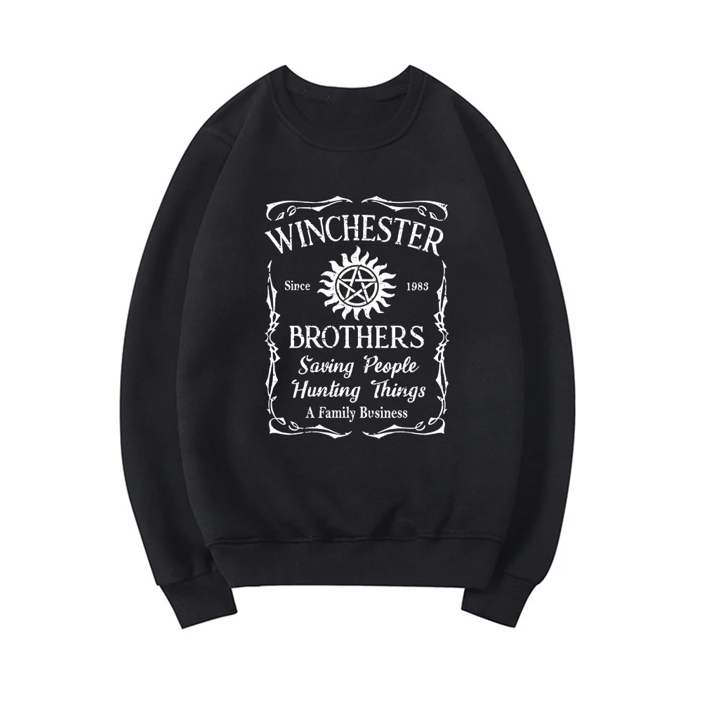 

Supernatural Unisex Sweatshirt Winchester Brothers Crewneck Sweatshirt Sam and Dean Harajuku Hoodie Graphic Pullovers Casual Top